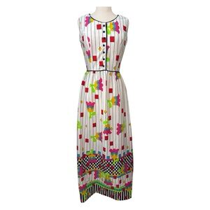 Vibrant Multicolor Maxi Dress